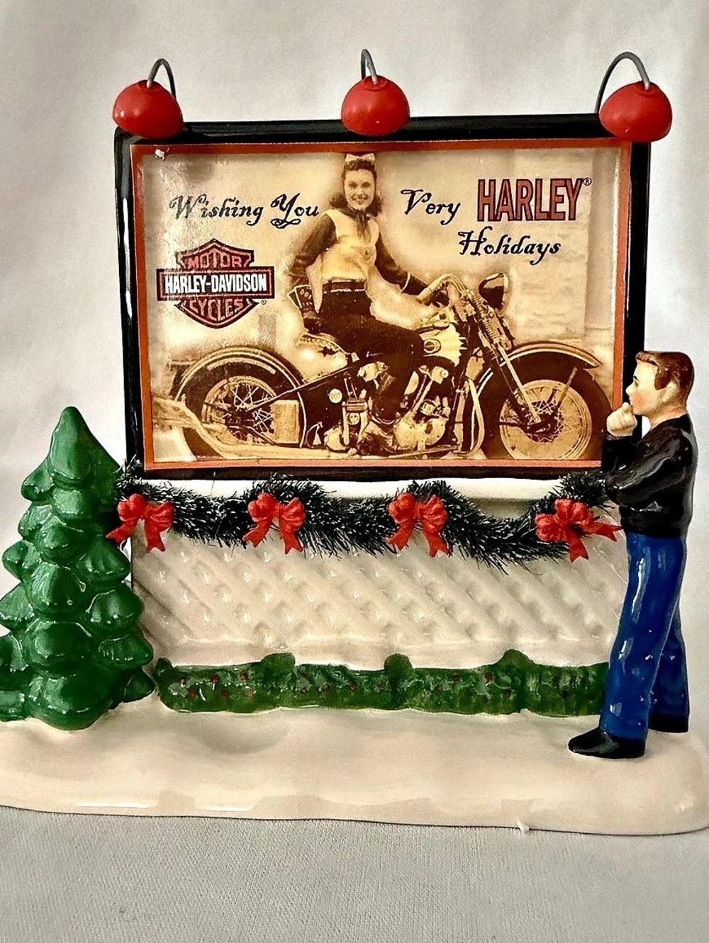 Harley-Davidson Snow Village NIB